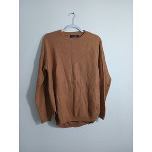 Merokeety L Sweater Pullover Knit Stretch Rayon Long Sleeve Womens